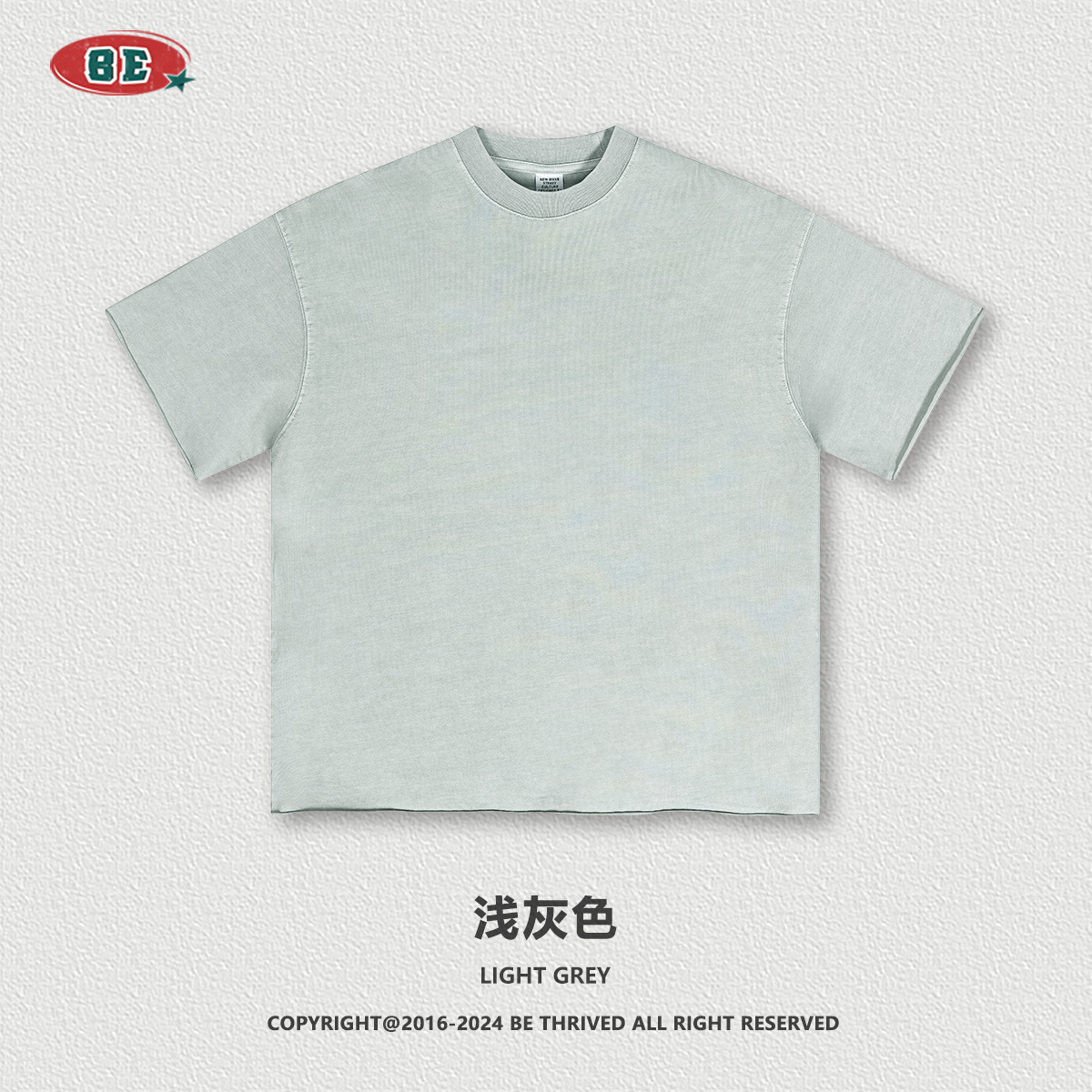 Ropa para Hombre BE, Primavera/Verano 2025, Nuevo Estilo Vintage Lavado, Traje Holgado Juvenil de Algodón Puro, Marca de Moda para Hombre, Verano image 14