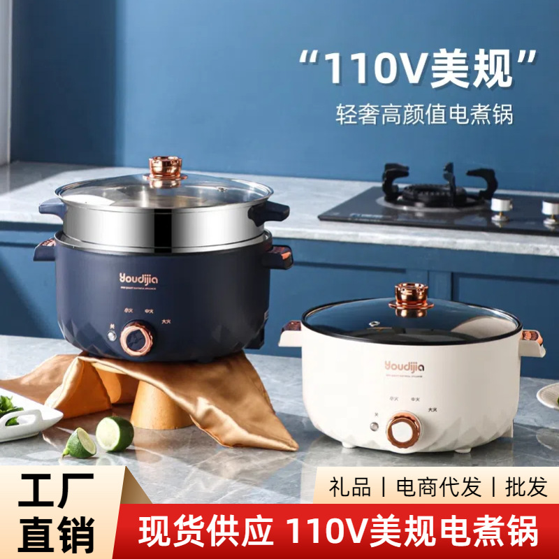 110V EE.UU. diaria olla caliente pequeña olla de cocción eléctrica de gran capacidad una olla pequeña olla de electrodomésticos multifunción olla eléctrica