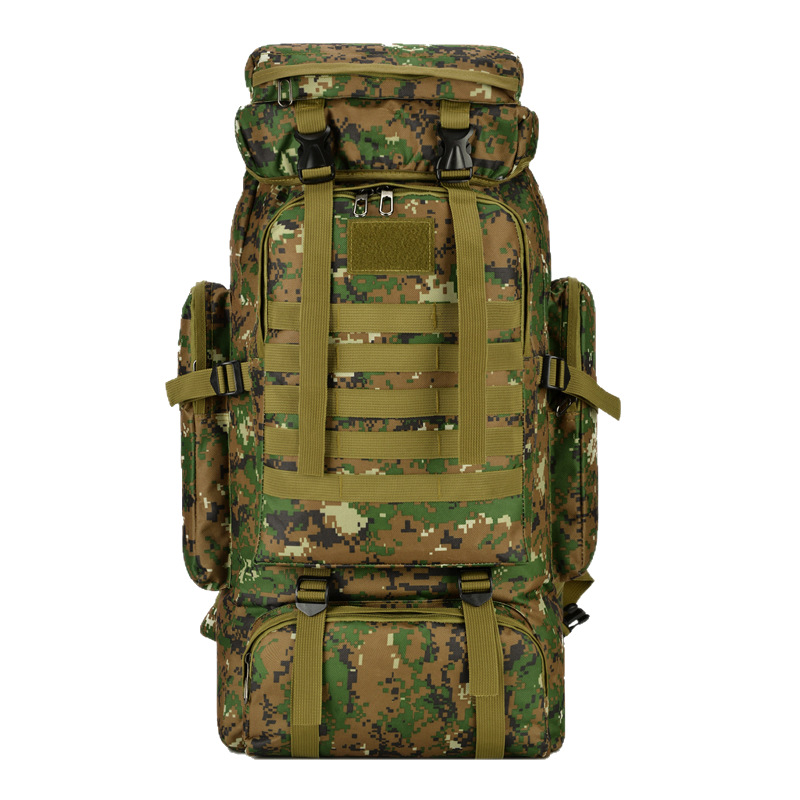 Mochila impermeable multifuncional transfronteriza, subcontratación de senderismo, bolsa de camping y montañismo, mochila de viaje de gran capacidad, bolsa de camuflaje