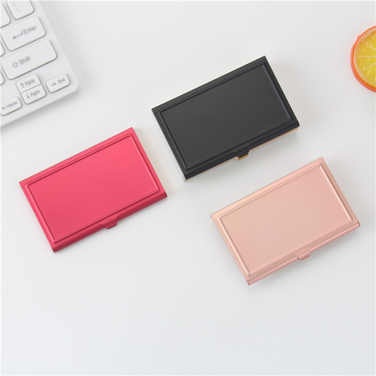 Aluminum Alloy Business Card Case Credit Card Case Bank Card Case Business Card Holder Business Gift Men's and Women's Business Card Storage Box