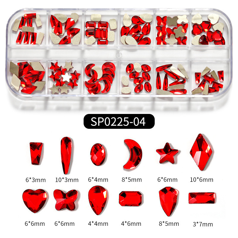 4 # strip Box taladro de forma especial (rojo)