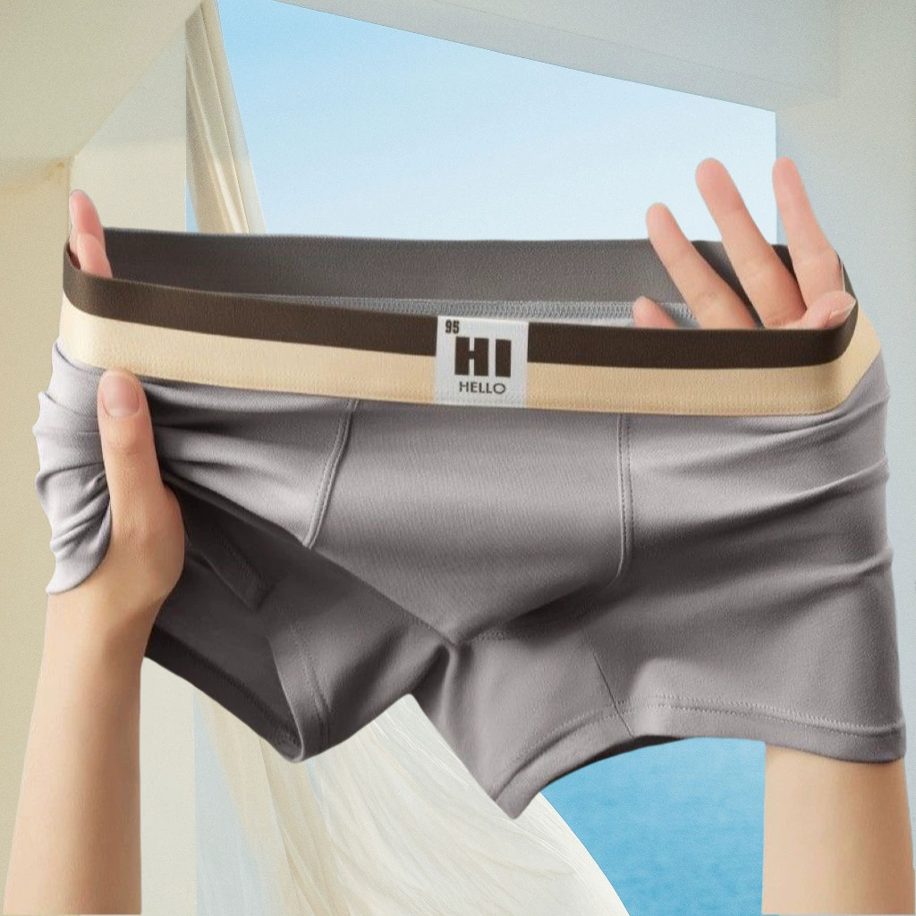 Однотонные высококачественные мужские трусики удобные дышащие плоские угловые трусики мягкие скинские трусики трусики средней талии