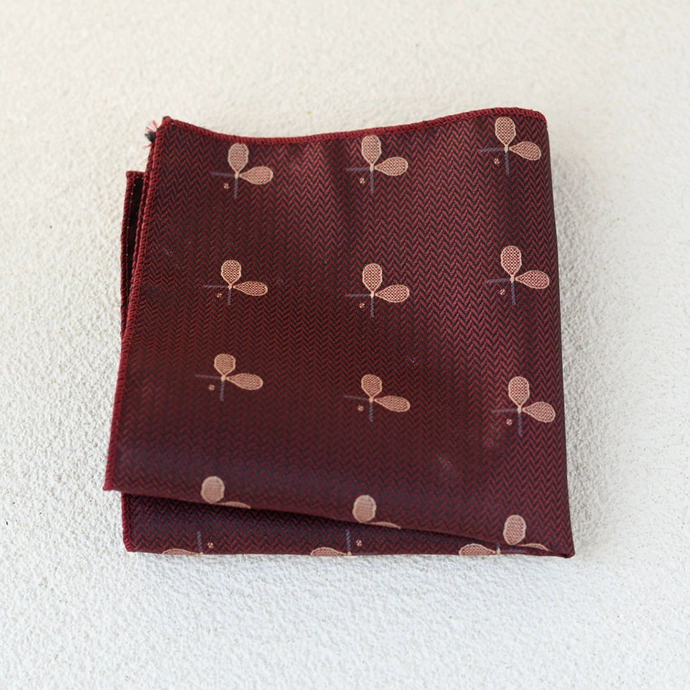Vintage Hong Kong style floral pocket square for men’s business suit, Korean version formal accessory, chest scarf, small square scarf