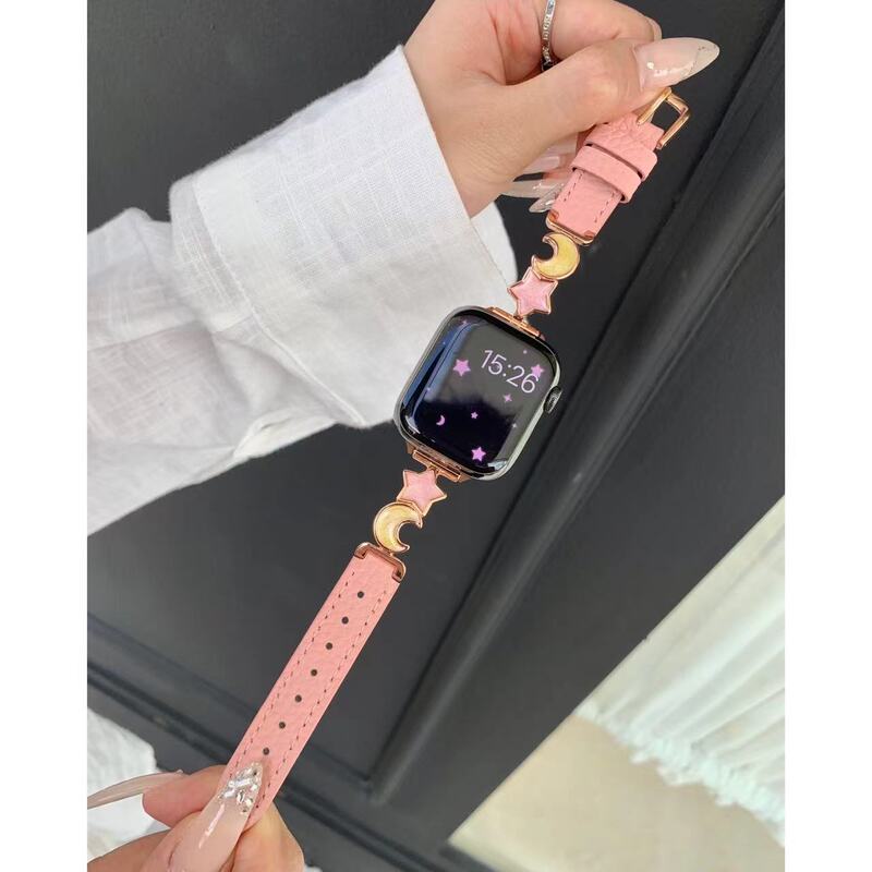 Xingyue Spelling Litchi Pattern Leather Strap Suitable for Xiaomi 9/8 Bracelet Huawei gt5 Watch Apple iwatch10SE