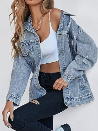 (Cross-border trading), big denim jacket