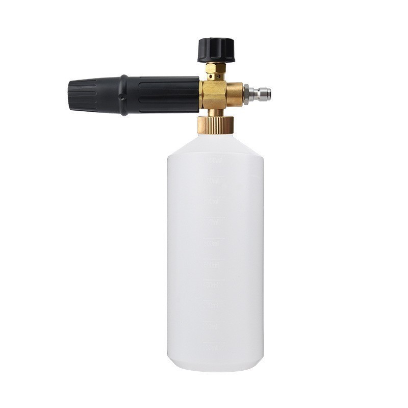 高压洗车水枪 铜款家用洗车机水枪中长枪泡沫壶快接枪1/4