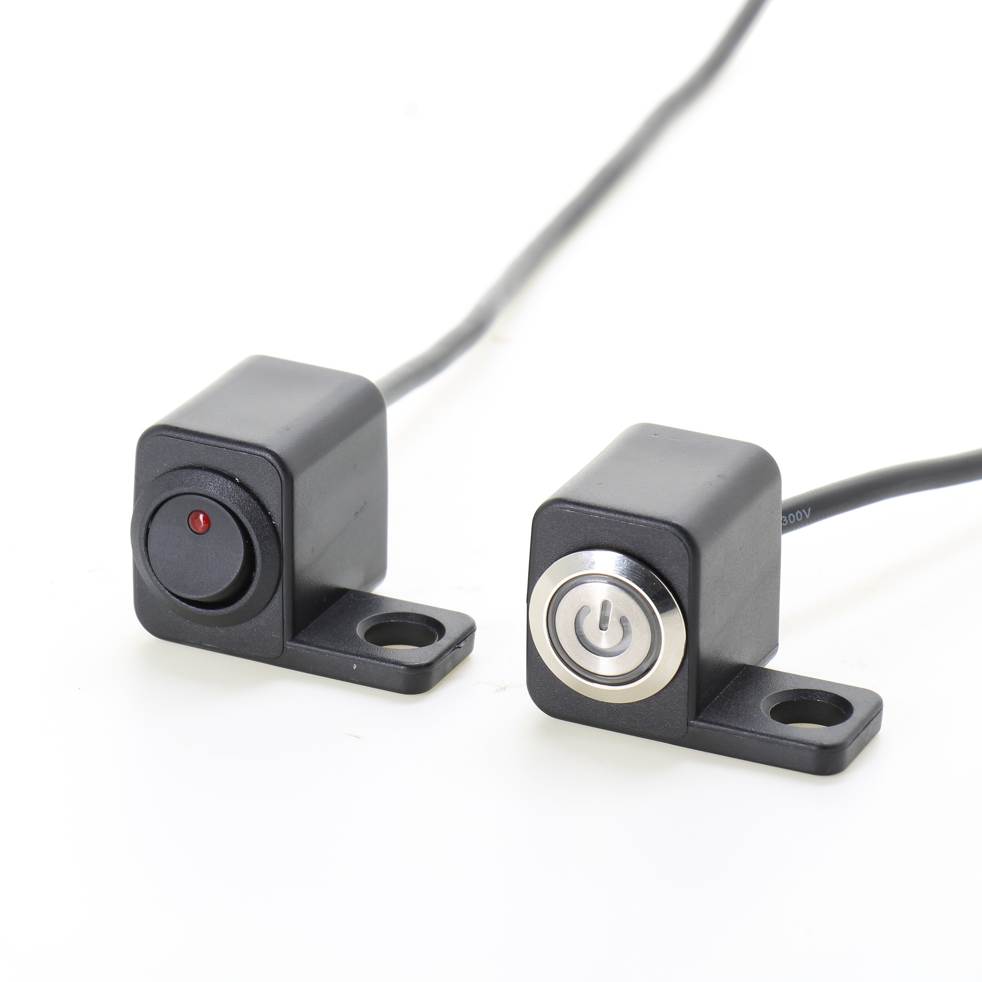 Motorcycle Electric Vehicle Modified Handlebar Faucet Aluminum Alloy Handle Switch Metal Switch Square Type 1 Position