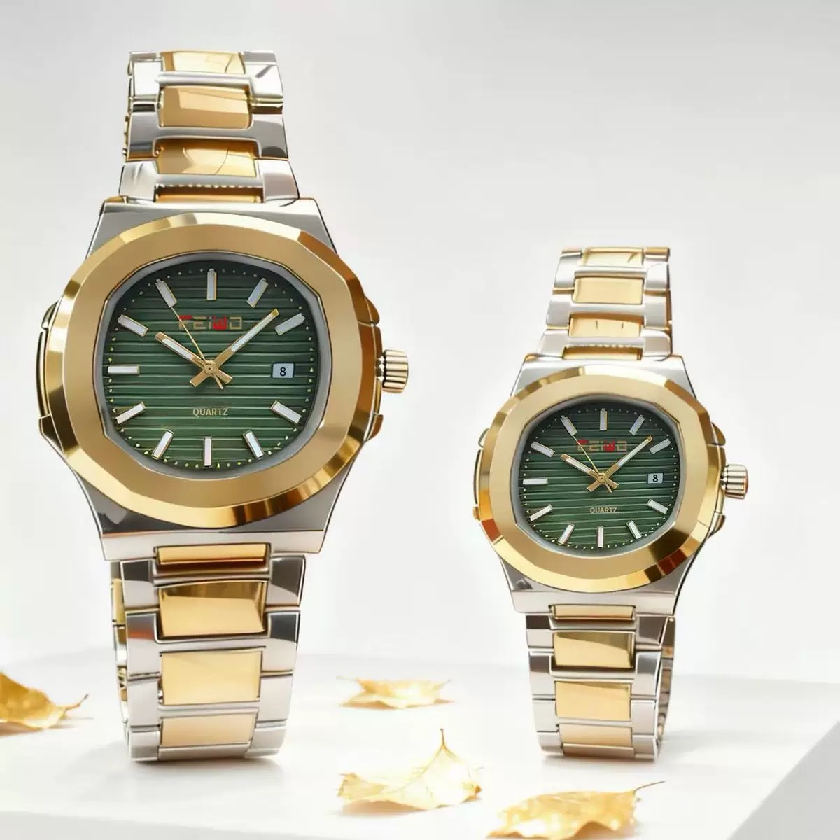 Feiwo Cross-Border Douyin Kuaishou Live Popular Alloy Nautilus Quartz Couple Fashion Watch Pair