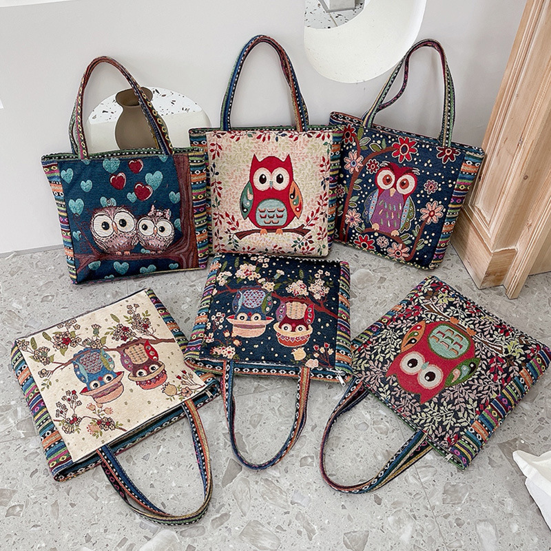 Ethnic linen bag