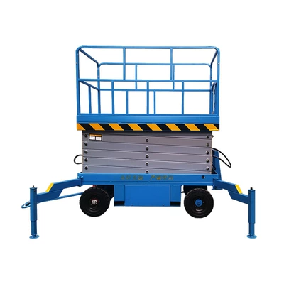 Mobile Scissor Lift Manufacturer Avtomobil fırlanan platformaları - sjy-8-deposit