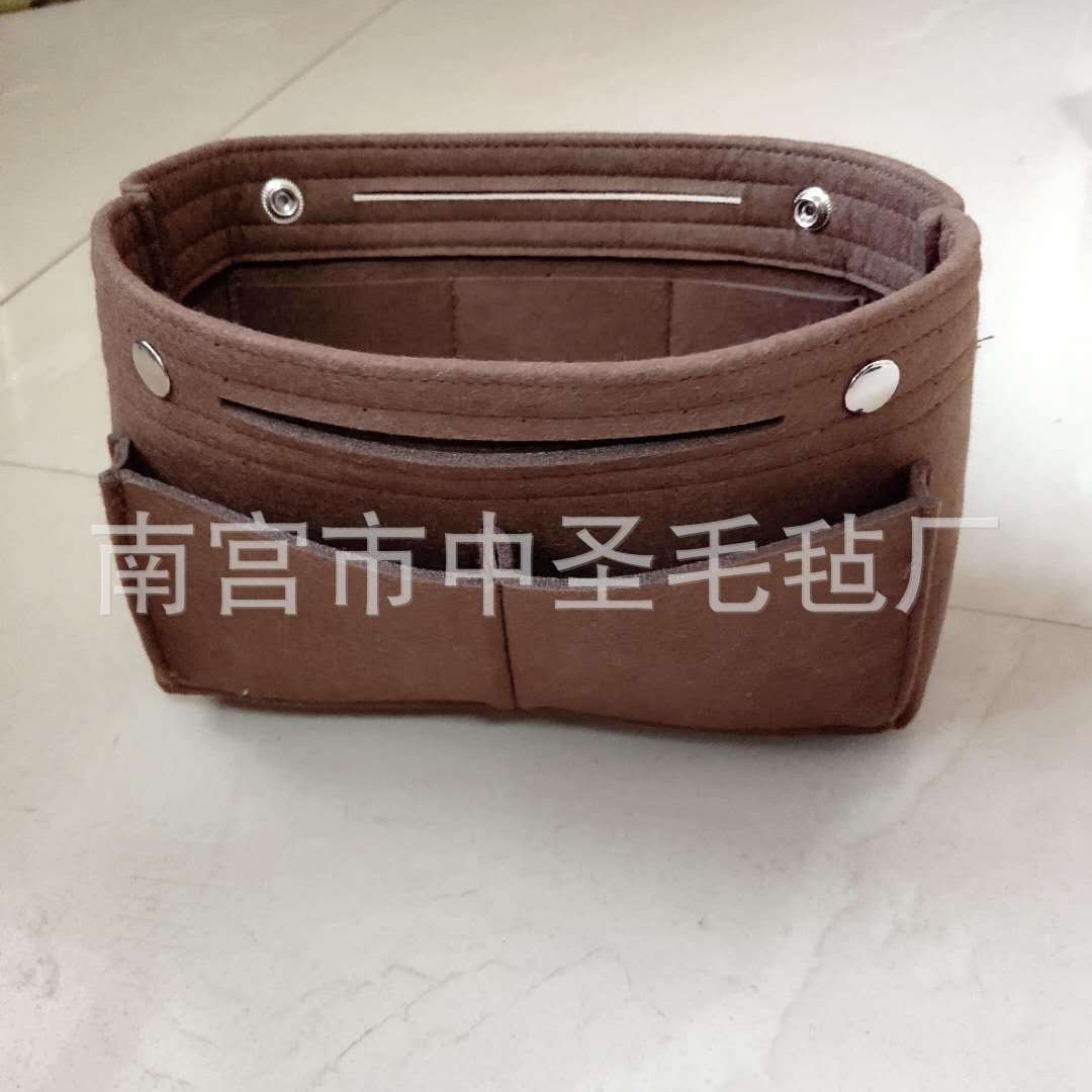 新款毛毡包大容量多功能毛毡化妆包手提包中包旅行折叠收纳包