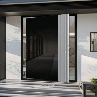 Off-Axis Door Custom Glass Splicing Classy Off-Axis System Door Aluminum Plate Door Zinc Alloy Off-Axis Door Glass Soundproof Door