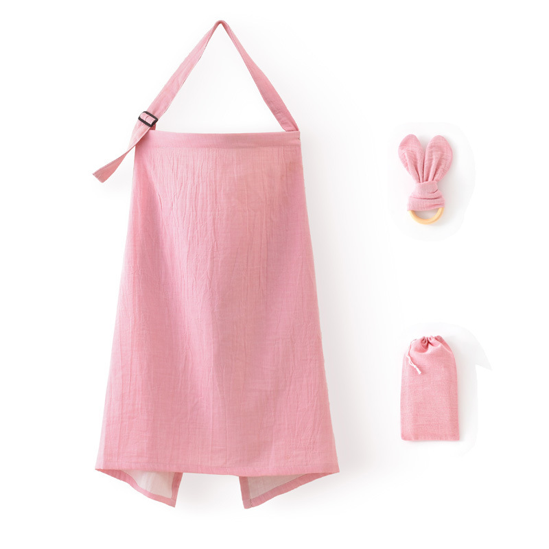 Cross-border out breastfeeding towel breathable cotton yarn breast-covering towel anti-light fig cloth breast-covering clothing breast-feeding clothing shame