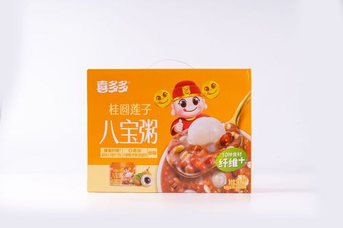 Xiduoduo Eight-Treasure Congee Canned with Longan, Lotus Seeds, Nata de Coco, Instant Breakfast, 280g*12 Cans