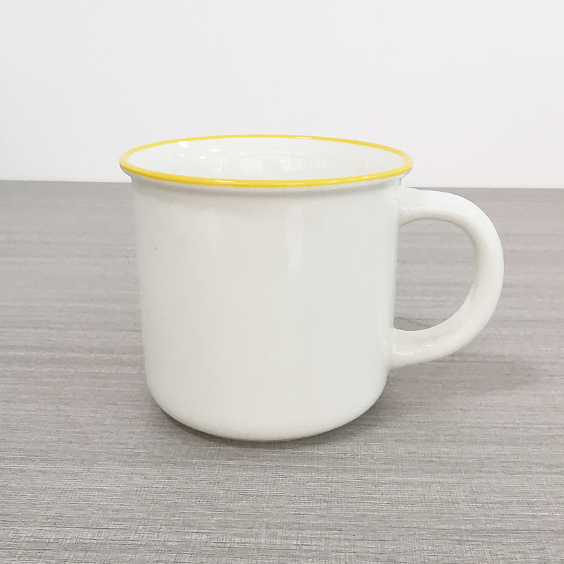 Taza de agua de procesamiento de lotes pequeños tazas de cerámica LOGO taza de agua taza de marca blanca taza de cerámica taza de café