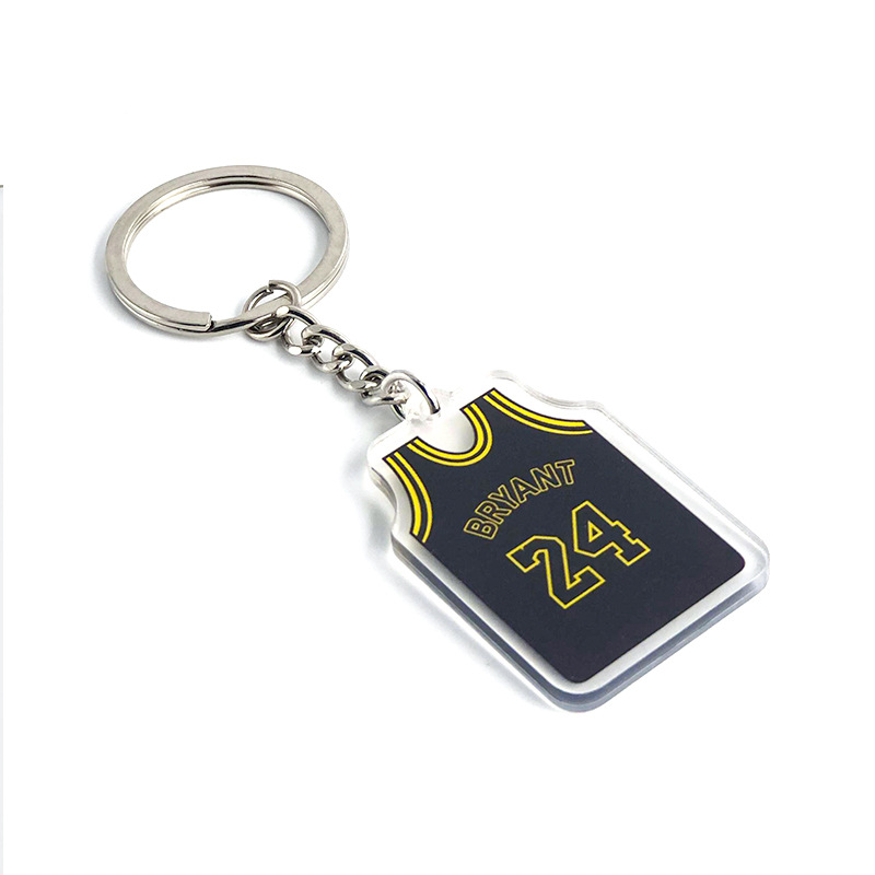 NBA baloncesto llavero estrella Durant Curry Owen acrílico colgante bolsa de Jersey adornos regalo