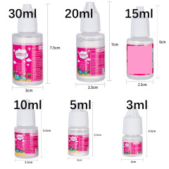 5ml-50ml アルコール接着剤、さまざまなスタイル、不織布麻ロープバックル絵画接着剤、手作り材料、透明なソフト接着剤