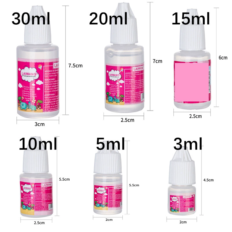 5 мл-50 мл спиртовой клей, различные стили, нетканый клей для рисования с пряжкой из пеньковой веревки, материалы ручной работы, прозрачный мягкий клей