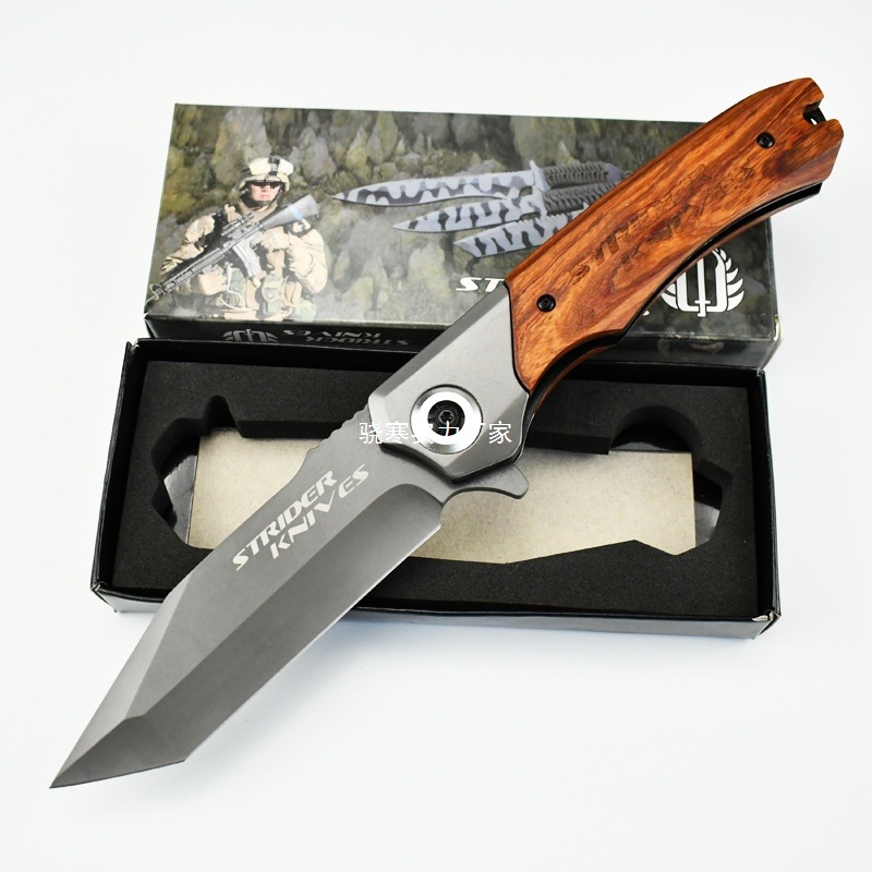 高品质重型户外折叠刀随身刀便携求生刀露营防身折刀轴承快开刀具