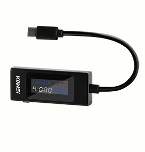 Type-C Tester USB-мобильный зарядные устройства обнаружение зарядного устройства DC напряжение ток тока питания питания емкости KWS-065C