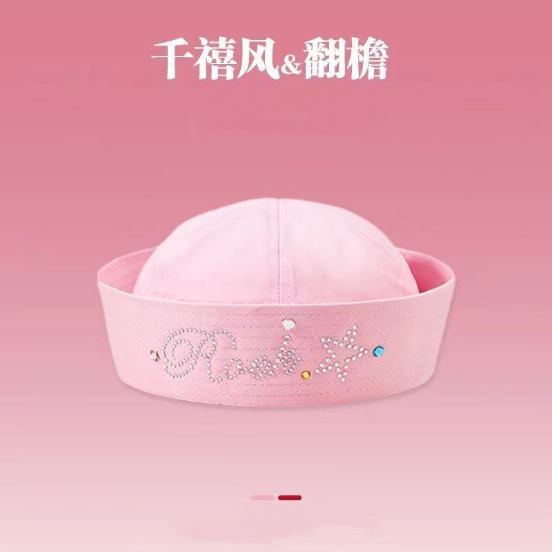 틈새 밀레니얼 핫티 풍수 모자 여성용 2025년 신상품 여름 얇은 스타일 큰 머리 둘레 얼굴 작은 챙 모자