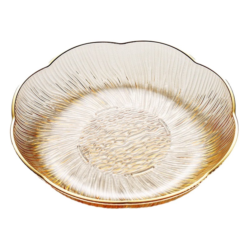 Exquisite Fruit Plate for Living Room, Household Snack Tray, 2023 New Model, High Aesthetic Fruit Dish, Transparent Plastic Plate for Nuts