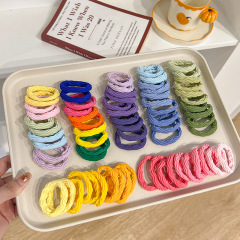 糖果色高彈力頭繩女生扎頭髮皮筋簡約耐用發繩皮套橡皮筋頭飾發圈