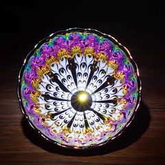 Jianzhan生放送窯開き金蓮茶碗 カラフル孔雀杯 窯変茶碗 茶碗 ファンタジーロータスカップ Jianzhan主