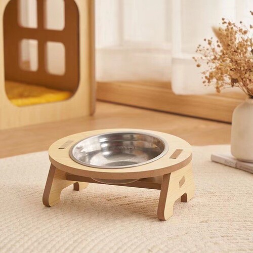 Cat double bowl, anti-tipping cat food bowl, ceramic pet bowl, cat bowl, small dog bowl