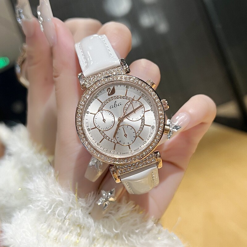 Bujiada Cross-Border Export Popular Fashion Women's Watch Diamond Three-Eye Six-Pin Quartz Watch Customization