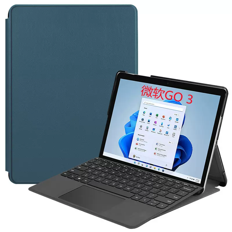 适用微软Surface Go3皮套2021超薄go支架笔槽平板电脑保护套全包