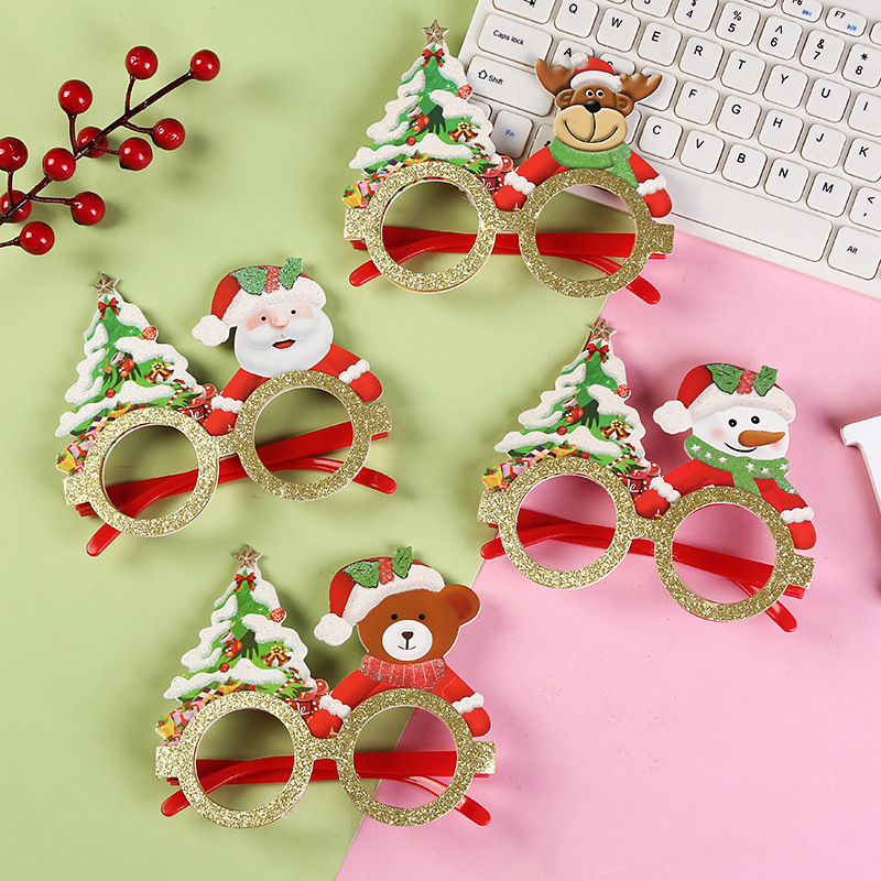 Christmas decorative glasses for adults and children Christmas gifts holiday supplies gifts party creative glasses frames wholesale