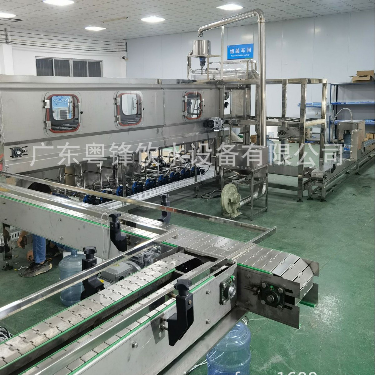 五加仑18.9L 16升大桶装山泉水灌装生产线  循环桶全自动生产设备