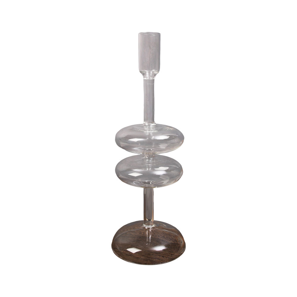 Candelaria de cristal moderna europea simple para el hogar accesorios de boda candelabros decoración para el hogar candelabros de vidrio al por mayor