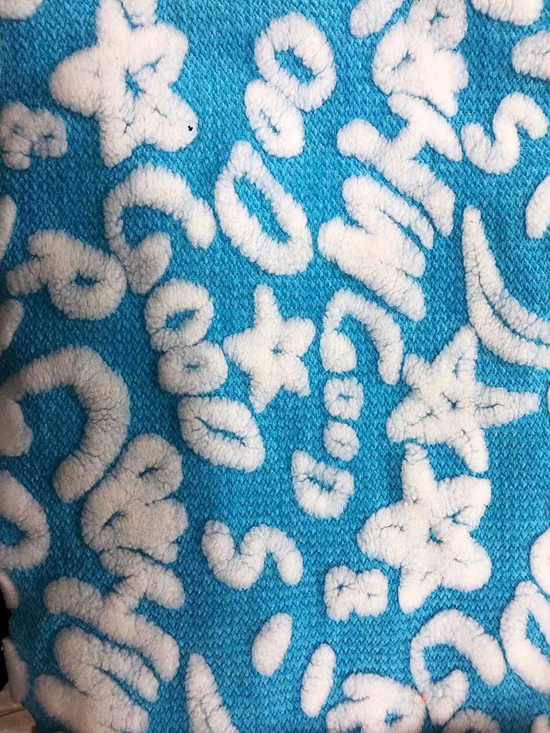 Inventario de cordero diamante Jacquard tela granular de lana estrella de luna Jacquard ropa de otoño y invierno zapatos juguetes tela sombrero
