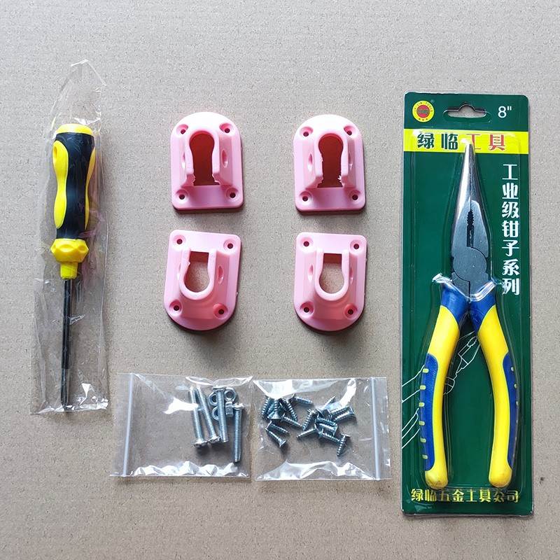 Pink thickened (with pliers and screws) set of four