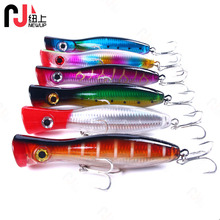 Big Popper Lures Hard Plastic Minnow Baits Fresh Water Bass Swimbait Tackle Gear