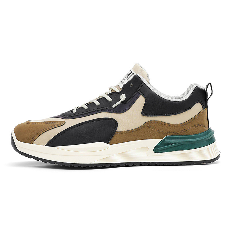 Primavera Gump zapatos de hombre 2024 nuevos zapatos de carrera casuales de estilo de Hong Kong zapatos de moda de hombre elevados zapatos deportivos