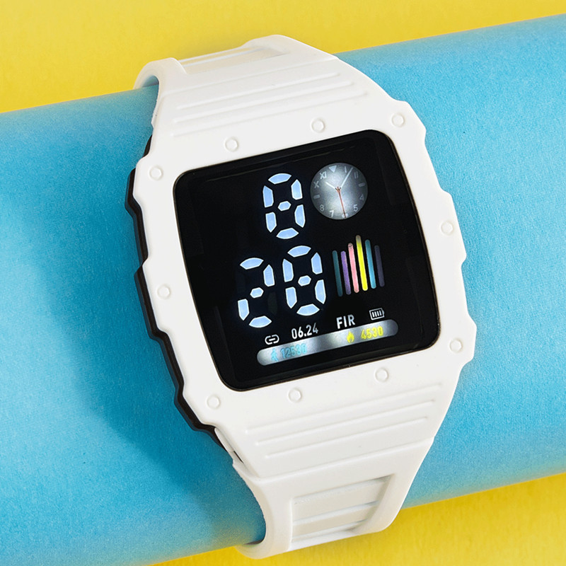 Nuevo reloj electrónico LED para hombres y mujeres Square Apple impermeable digital deportes estudiante niños LED reloj electrónico
