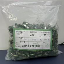 CHONGX VEHT�F؛�G����l����25v220uf 8*12ֱ���X늽���ݸ�Ʒ�|