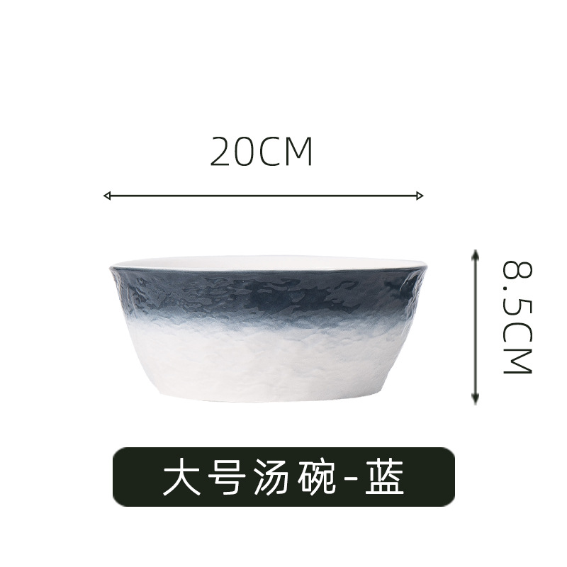 Cuenco y plato de estilo japonés traje de hogar creativo cuenco y plato de cerámica nórdica vajilla traje de lujo ligero cuenco y plato combinación cuenco y plato