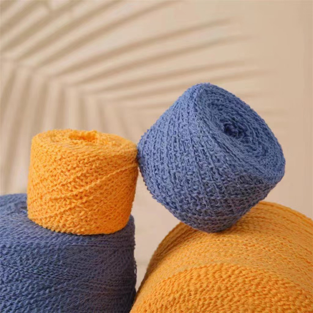 新品曲珠波浪毛线团 手工diy编织花式毛线钩针线多色彩点纱