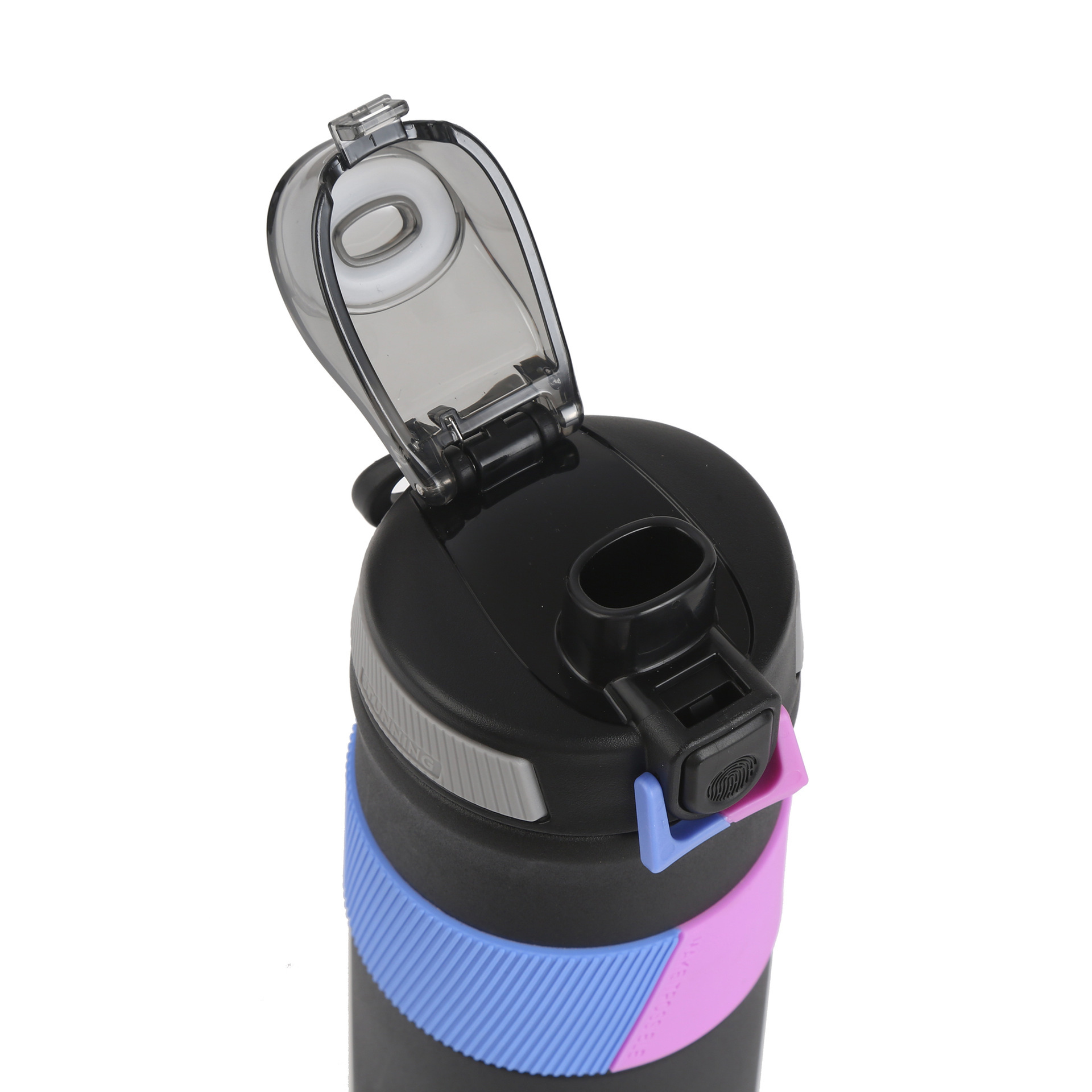 Color de empalme creativo 316 taza de acero inoxidable portátil anillo de elevación taza de agua deportiva para hombres y mujeres simple taza de rebote al por mayor