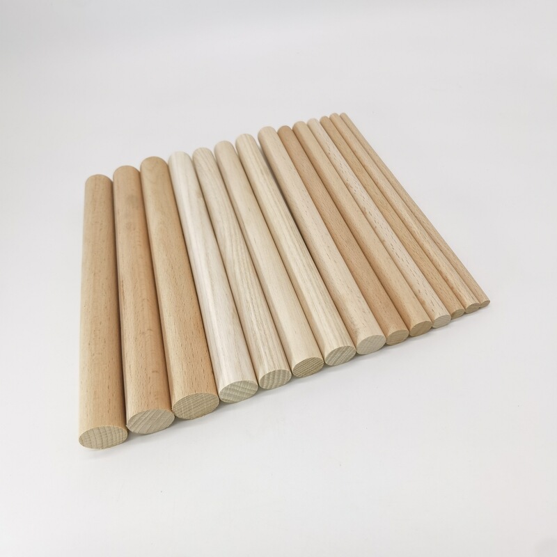 工場直送の木製工芸品、各種木製丸棒、DIY用ブナ材棒、小丸棒、DIY材料を提供|undefined
