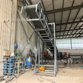 可升降式压滤机泥饼渣接送料皮带输送机  移动式装车皮带输送机