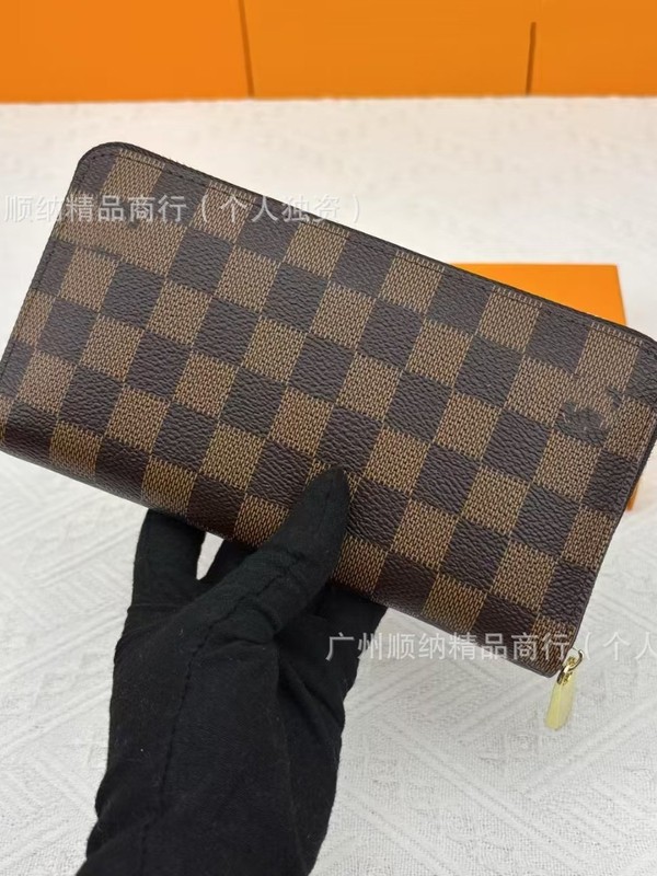 外国貿易高品質 N60017 財布財布シングルジッパーユニセックスロングマルチカードスロット ID カードホルダーハンドバッグ|undefined