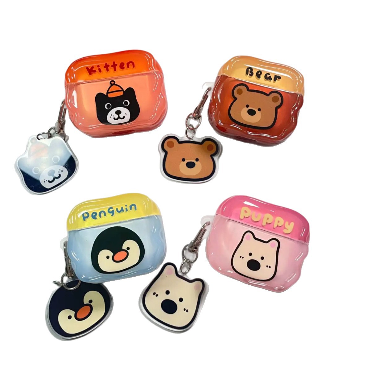 Cartoon West Highland Penguin para Apple Airpods 5 auriculares caso protector pro3 generación auriculares bluetooth
