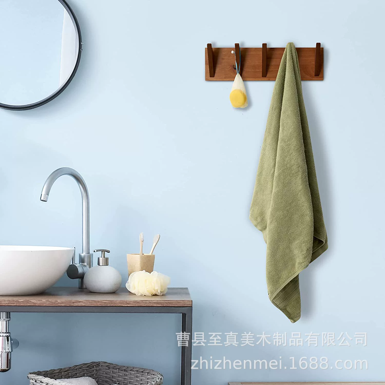 Крючок из цельного дерева в скандинавском стиле креативный настенный входной крючок деревянная вешалка для одежды деревянная стеллаж для хранения