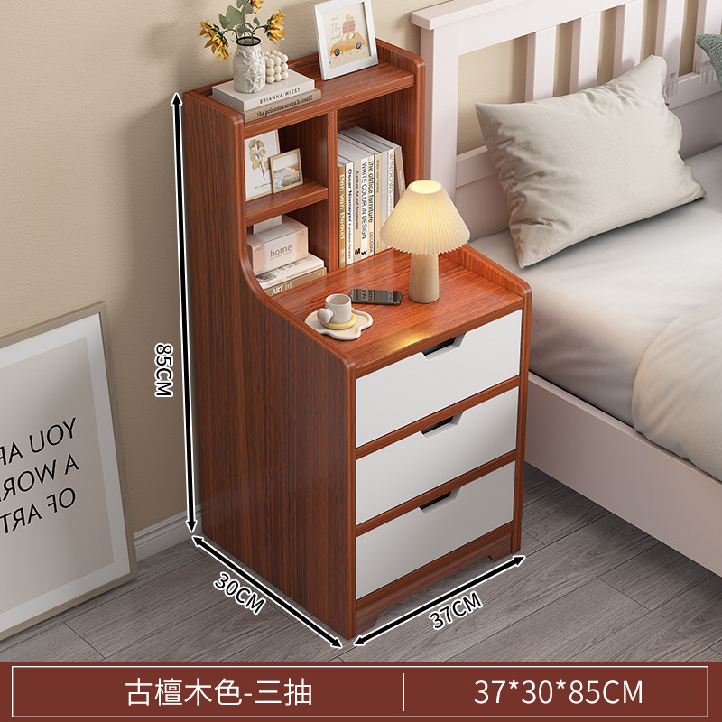 Mesa de cabecera simple y moderna cabecera multicapa de almacenamiento armario especial simple y multifuncional de ensamblaje de dormitorio cabecera de cama