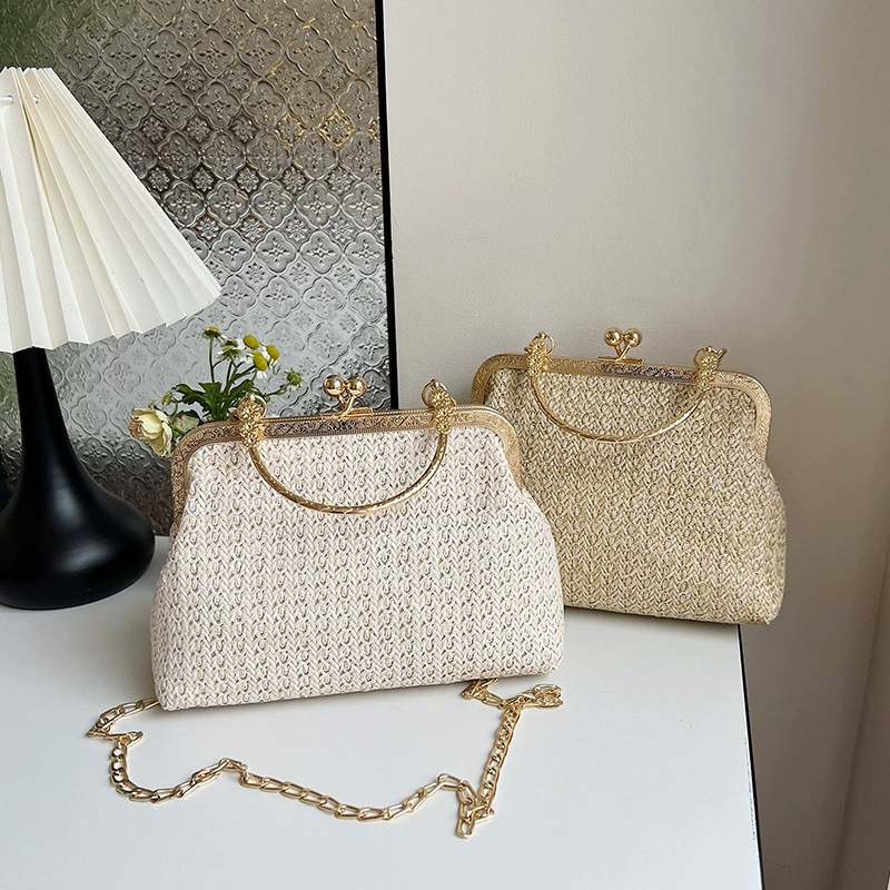 Woven chain, one-shoulder bag, shoulder bag, high-end